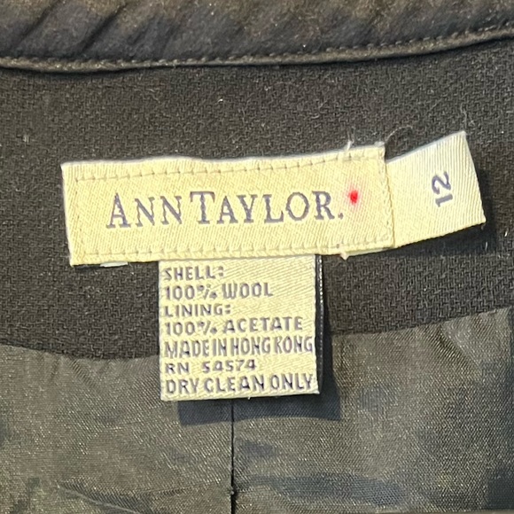 Ann Taylor Black Wool Blazer - Picture 2 of 14